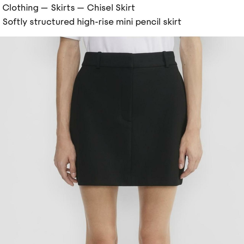 NWT Aritzia Babaton Black Mini Pencil Skirt Size 10